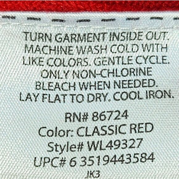 WHITE STAG CLASSIC RED V- NECK LONGSLEEVE SWEATER SIZE SMALL - Picture 10 of 13